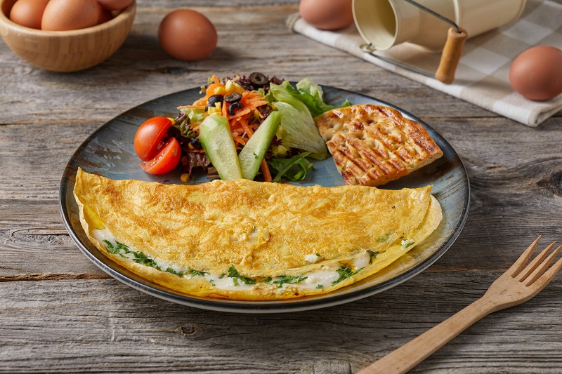 Peynirli Maydonozlu Omlet